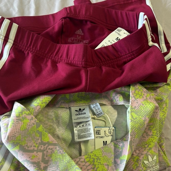 Adidas Red and White Athletic Shorts - Picture 5 of 7